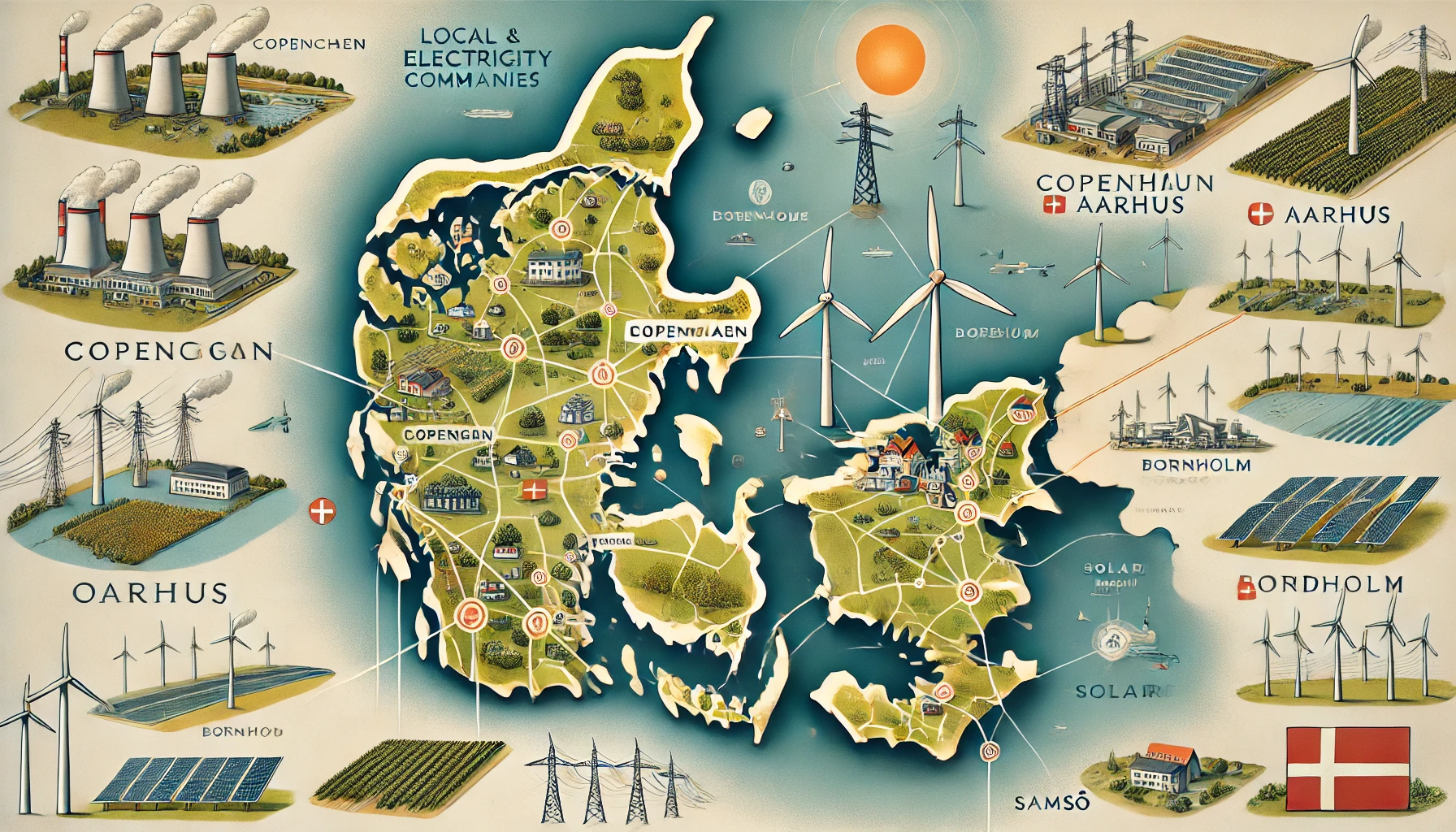 Lokale og regionale elselskaber i Danmark