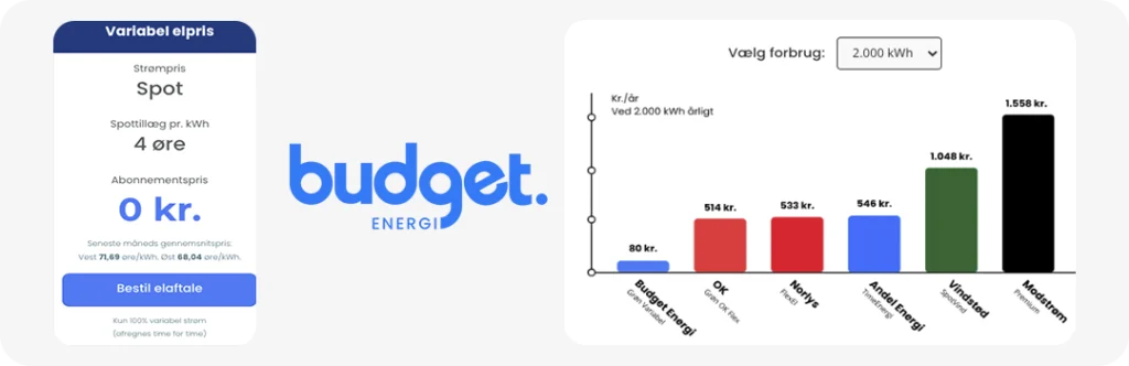 Lær om Budget Energi's elpriser
