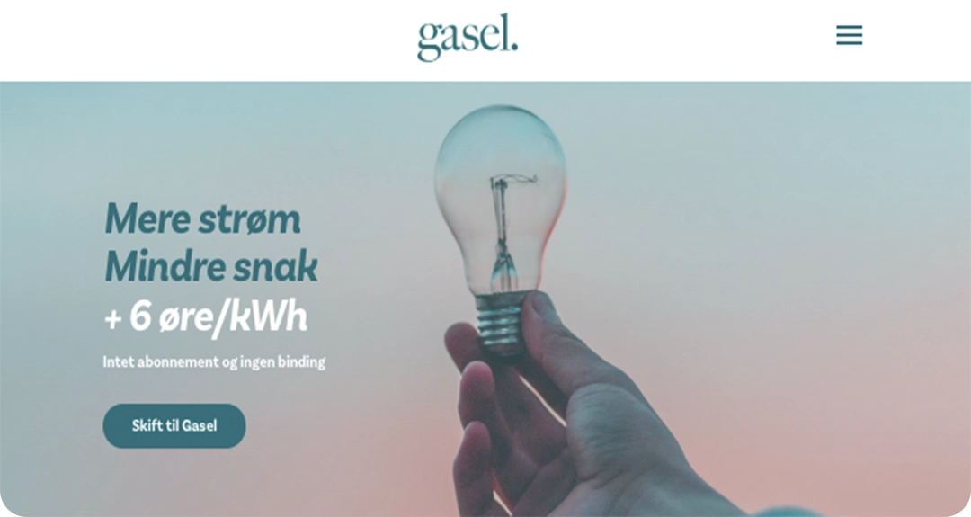 Vores ærlige anmeldelse af Gasel som elselskab