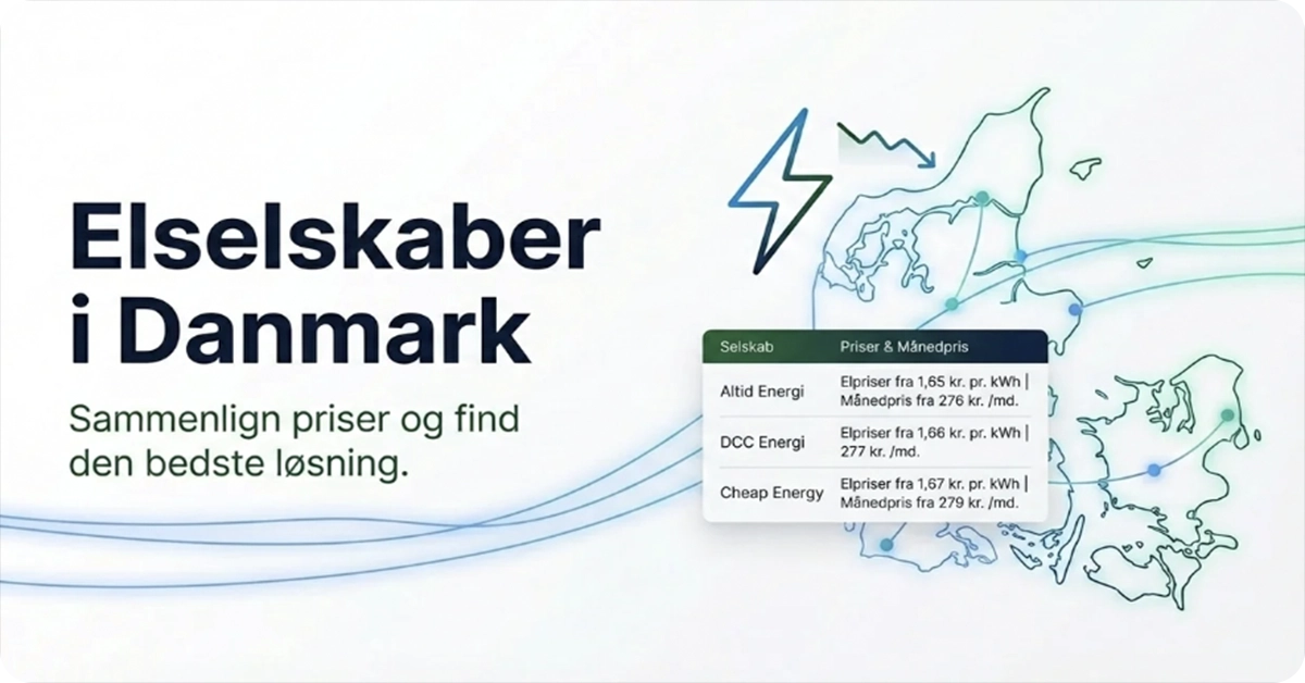 Sammenlign elselskaber i Danmark