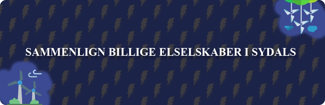 Sammenligning af de 5 billigste elselskaber i Sydals