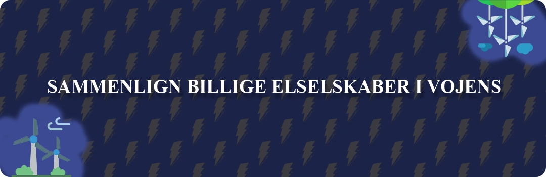 Sammenligning af de 5 billigste elselskaber i Vojens