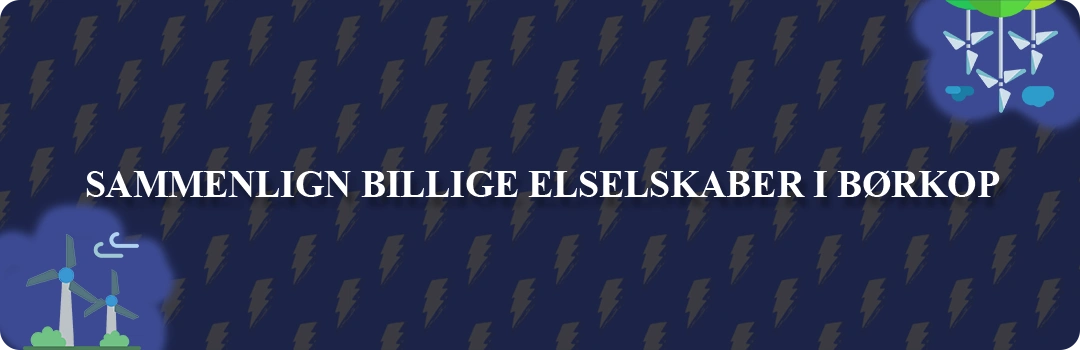 Sammenligning af top 5 billigste elselskaber for Børkop