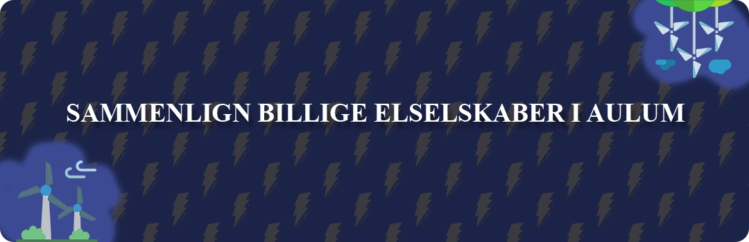 Sammenligning af top 5 billigste elselskaber i Aulum