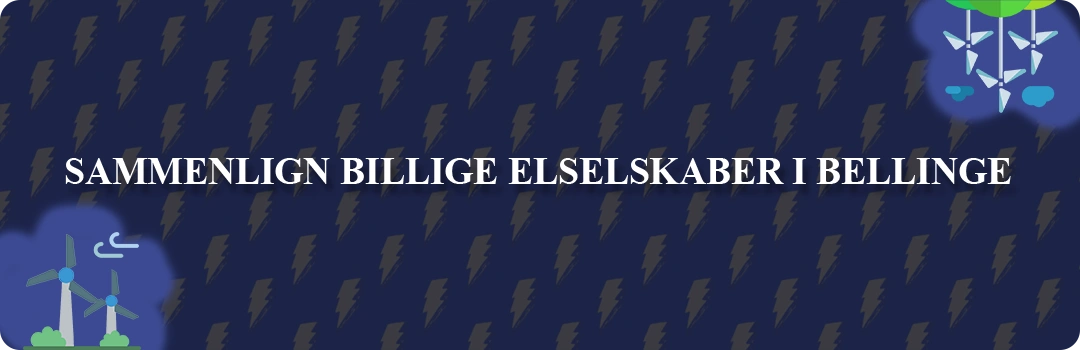 Sammenligning af top 5 billigste elselskaber i Bellinge