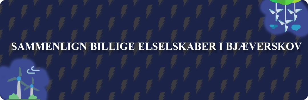 Sammenligning af top 5 billigste elselskaber i Bjæverskov