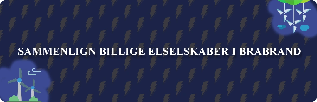 Sammenligning af top 5 billigste elselskaber i Brabrand