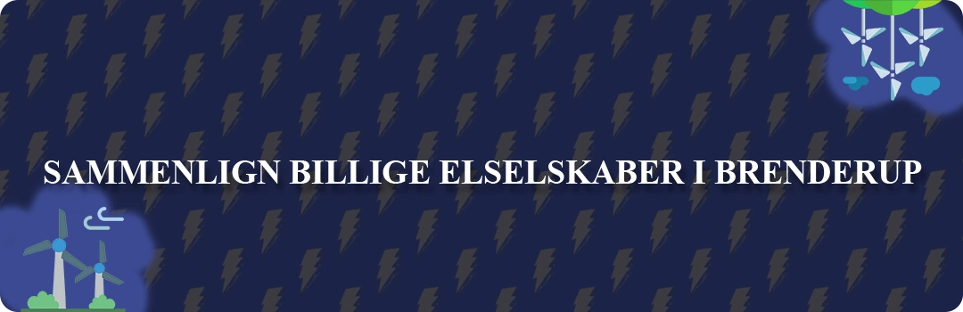 Sammenligning af top 5 billigste elselskaber i Brenderup