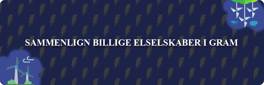 Sammenligning af top 5 billigste elselskaber i Gram