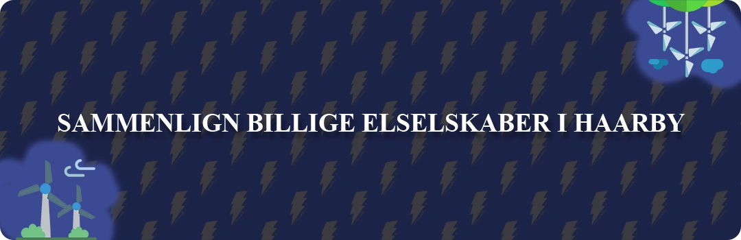 Sammenligning af top 5 billigste elselskaber i Haarby