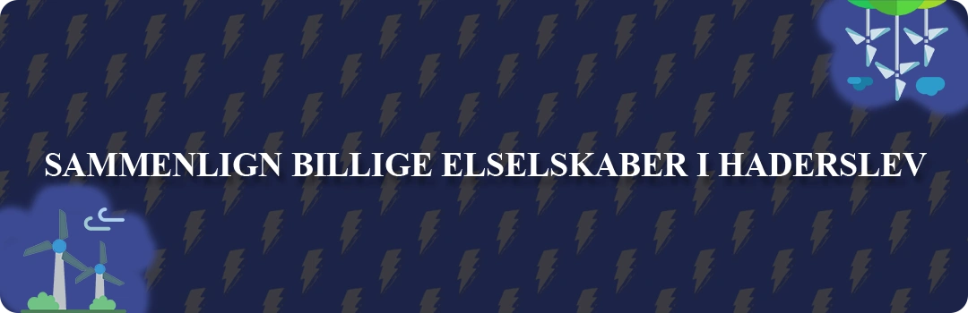 Sammenligning af top 5 billigste elselskaber i Haderslev