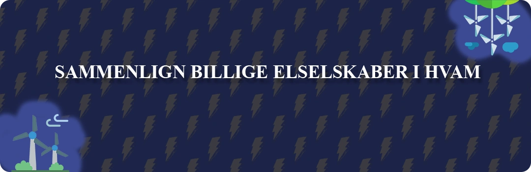 Sammenligning af top 5 billigste elselskaber i Hvam