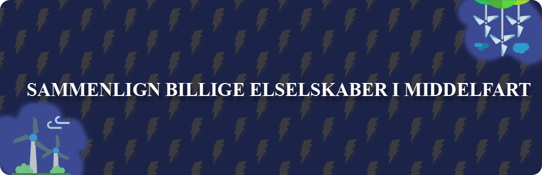 Sammenligning af top 5 billigste elselskaber i Middelfart