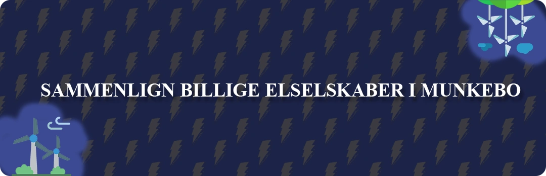 Sammenligning af top 5 billigste elselskaber i Munkebo