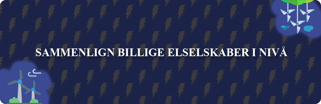 Sammenligning af top 5 billigste elselskaber i Nivå