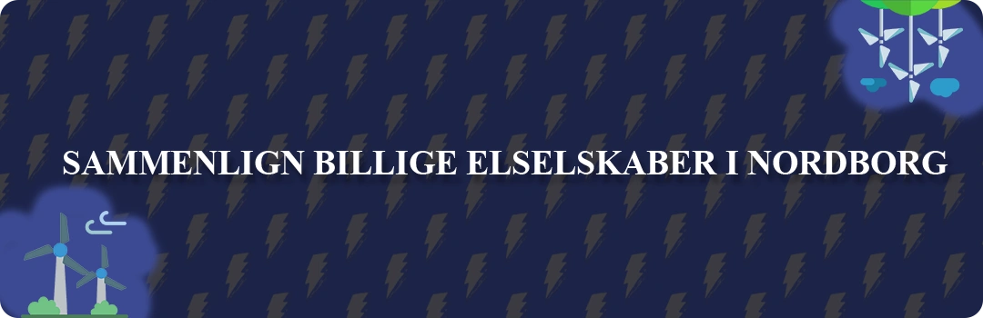 Sammenligning af top 5 billigste elselskaber i Nordborg