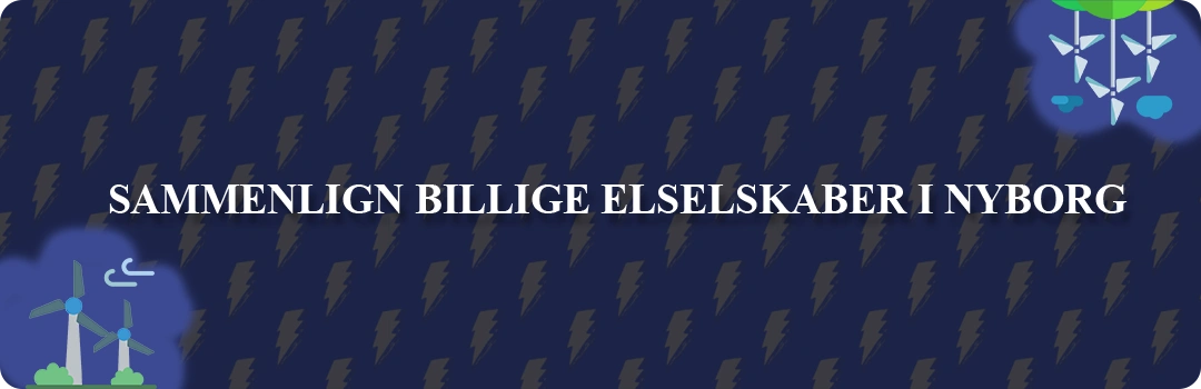 Sammenligning af top 5 billigste elselskaber i Nyborg