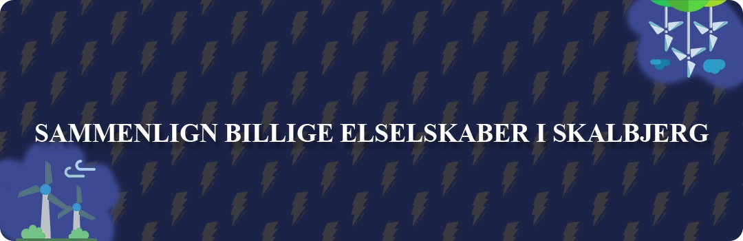 Sammenligning af top 5 billigste elselskaber i Skalbjerg