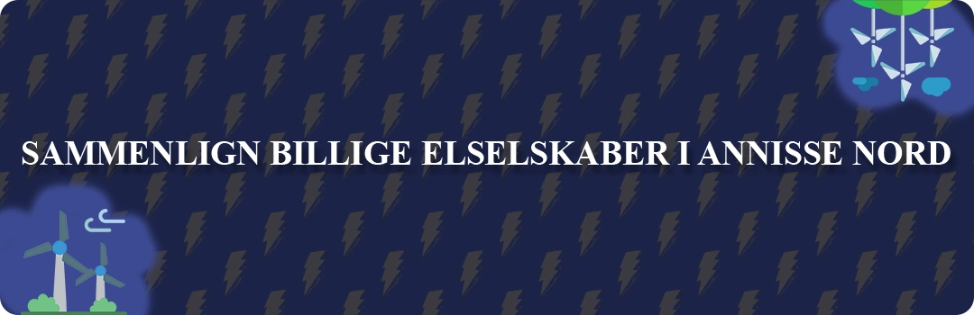 Sammenligning af top 5 billigste elselskaber i Annisse Nord