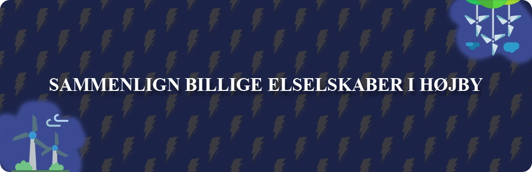 Sammenligning af top 5 billigste elselskaber i Højby