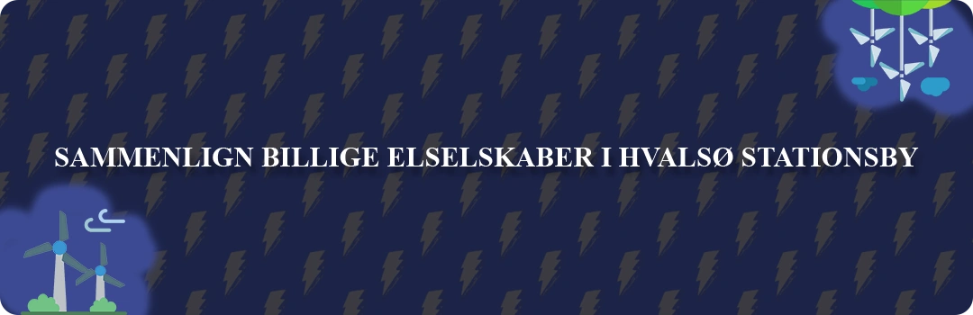 Sammenligning af top 5 billigste elselskaber i Hvalsø Stationsby