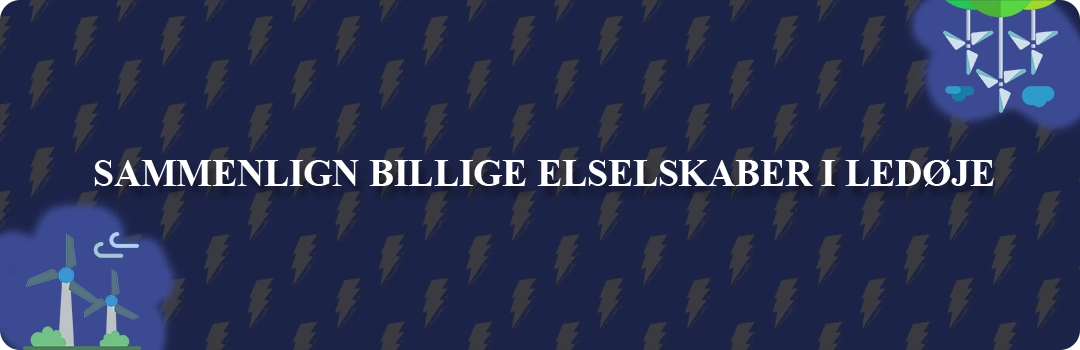Sammenligning af top 5 billigste elselskaber i Ledøje