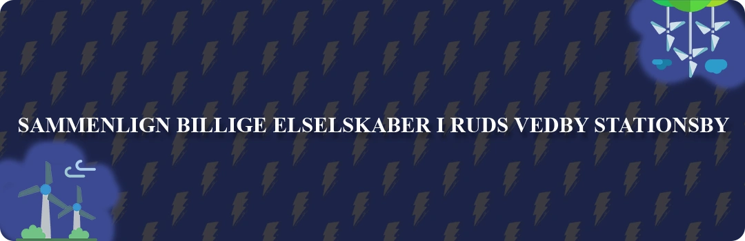 Sammenligning af top 5 billigste elselskaber i Ruds Vedby Stationsby