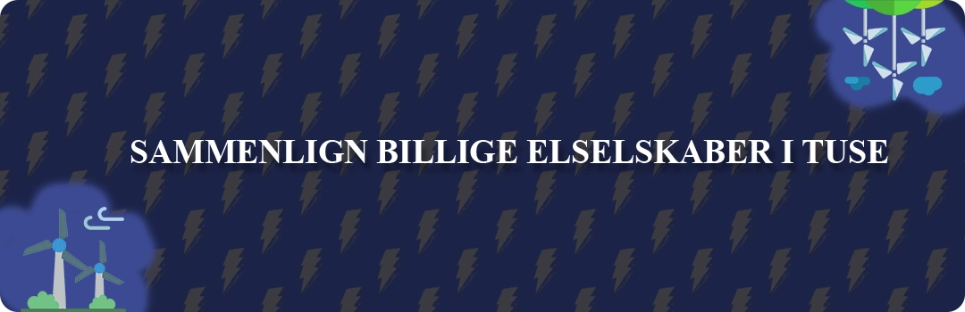 Sammenligning af top 5 billigste elselskaber i Tuse
