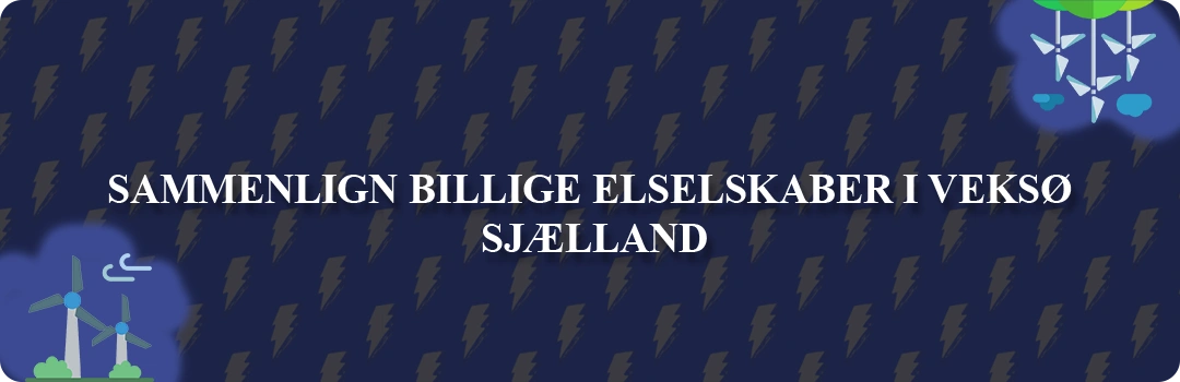 Sammenligning af top 5 billigste elselskaber i Veksø Sjælland
